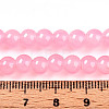 Baking Paint Imitation Jade Glass Round Bead Strands DGLA-Q021-6mm-03-4