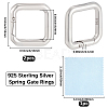 925 Sterling Silver Spring Gate Rings STER-BBC0009-25-2