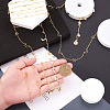 Kissitty 2 Styles Handmade Brass Cable Chains & Bar Link Chains CHC-KS0001-01-5
