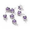 Rhodium Plated 925 Sterling Silver Peg Bails STER-D035-47P-07-1