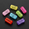Transparent Crackle Acrylic Beads CACR-S010-02-1