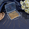 Beebeecraft 100Pcs Brass Flat Head Pins KK-BBC0002-84-7