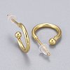 Brass Stud Earrings EJEW-K083-13G-2