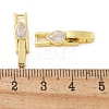 Rack Plating Brass Micro Pave Cubic Zirconia Watch Band Clasps KK-A234-016G-03-3