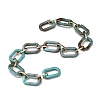 Handmade Acrylic Paperclip Chains X-AJEW-JB00697-01-2