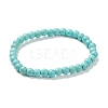 Synthetic Turquoise Beaded Stretch Bracelets BJEW-D446-B-14-2