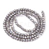 Electroplate Glass Beads Strands EGLA-A044-P1mm-B10-3