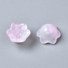 Transparent Two Tone Spray Painted Glass Beads GLAA-Q089-002B-008-4