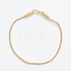 Brass Wheat Chain Bracelet Making MAK-I014-01G-1