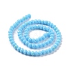 Electroplate Opaque Solid Color Glass Beads Strands EGLA-A034-P6mm-L11-2