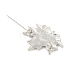 Maple Leaf Shape Alloy Brooch JEWB-U006-04P-2