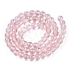 Electroplate Transparent Glass Beads Strands GLAA-T032-T6mm-AB10-3