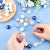 1 Set Mixed Style Acrylic Round Beads Sets SACR-PH0001-52G-3