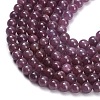 Natural Ruby Beads Strands G-L631-A01-6mm-AA-4