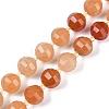 Natural Red Aventurine Beads Strands G-G182-B14-05-1