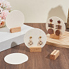 4 Bags Round Acrylic Couple Earring Display Stands EDIS-SC0001-17B-4