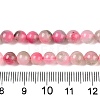 Dyed Natural White Jade Beads Strands G-T138-6mm-210-15-5