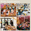 10Pcs Plastic Table Centerpiece Decoration FEPA-WH0008-003B-5