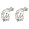 Non-Tarnish 304 Stainless Steel Stud Earrings for Women EJEW-S227-44P-1