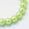 Baking Painted Glass Pearl Bead Strands X-HY-Q003-3mm-07-2