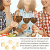 Acrylic Wine Glass Charms AJEW-GA00009-6