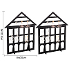 Detachable Lovely House Acrylic Earring Display Stands EDIS-WH0029-48A-2