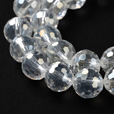 Electroplate Glass Bead Strands X-EGLA-R040-10mm-15-1