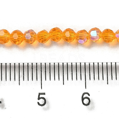 Electroplate Transparent Glass Beads Strands EGLA-A035-T3mm-L05-1