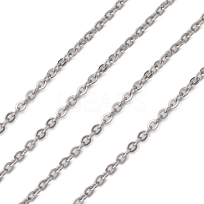 Tarnish Resistant 304 Stainless Steel Cable Chains CHS-K002-33-1
