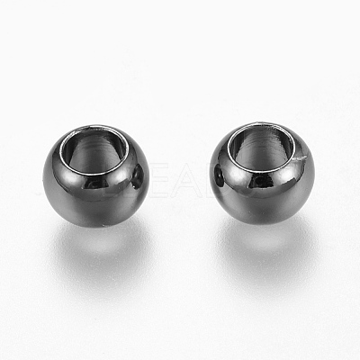 Environment Brass European Beads X-KK-P120-03B-1