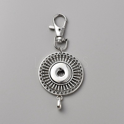 Alloy Snap Button Keychain Making FIND-WH0419-07C-1