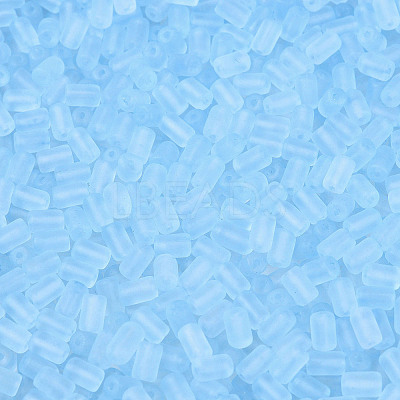 FGB Frosted Transparent Glass Seed Beads SEED-N013-05A-11-1