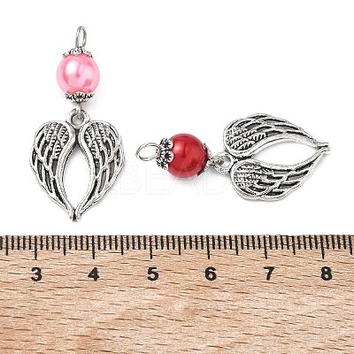 32Pcs 8 Colors Tibetan Style Alloy Pendants FIND-PH0008-69-1