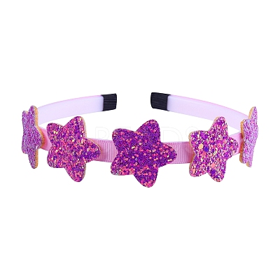 Star Candy Color Sequin Cloth Hair Bands PW-WG0EBFC-16-1