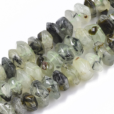 Natural Prehnite Beads Strands G-R462-18-1