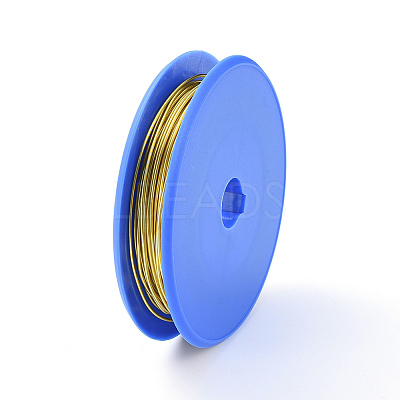 Round Copper Craft Wire CWIR-E004-0.3mm-G-1