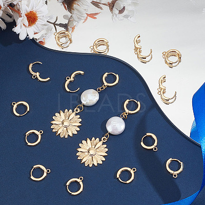 16Pcs Brass Earring Findings KK-ME0002-50-1
