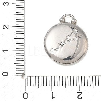 12 Constellations 304 Stainless Steel Pendants STAS-F354-01P-10-1
