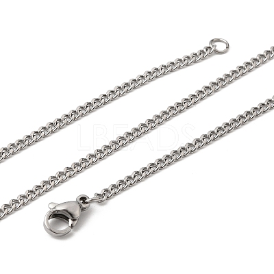 12Pcs 2.2MM 304 Stainless Steel Twisted Chain Necklaces for Men Women NJEW-H093-17P-04-1