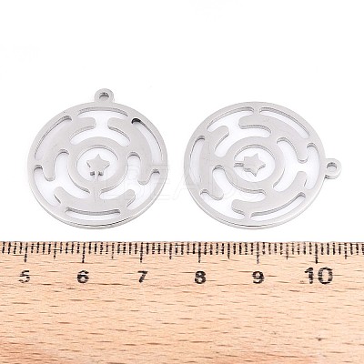 304 Stainless Steel Pendants STAS-N108-40P-1