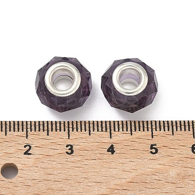 Handmade Glass European Beads GPDL25Y-07-1