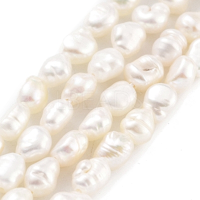 Natural Keshi Pearl Cultured Freshwater Pearl Beads Strands PEAR-P062-25E-1