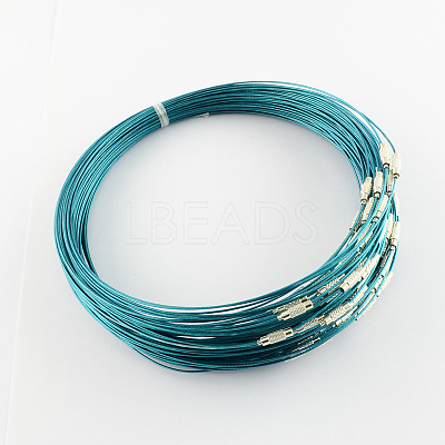 Stainless Steel Wire Necklace Cord DIY Jewelry Making X-TWIR-R003-17-1
