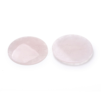 Natural Rose Quartz Cabochons G-L553-22A-1