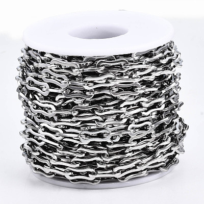 Tarnish Resistant 304 Stainless Steel Link Chains CHS-T003-14P-NF-1