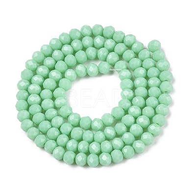 Opaque Solid Color Imitation Jade Glass Beads Strands EGLA-A044-P4mm-D14-1