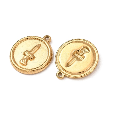 304 Stainless Steel Pendants STAS-K331-01B-G-1