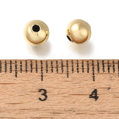 Rack Plating Brass Beads KK-K373-08B-G-1