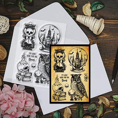 Custom PVC Plastic Clear Stamps DIY-WH0448-0382-1