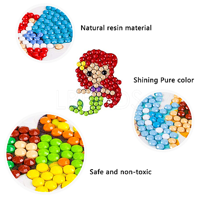 DIY Diamond Painting Stickers Kits For Kids DIY-SC0011-46-1